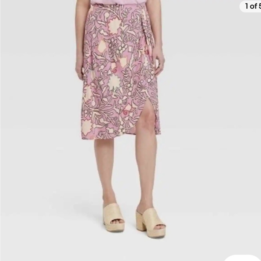 KNOX ROSE Floral Skirt Size Large
